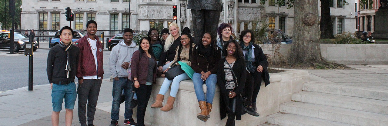 FOA Participants at Mandela Statue FOA Participants at Mandela Statue