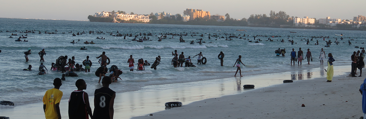 Mombasa Beach Scene