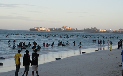 Mombasa Beach Scene